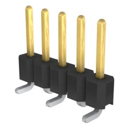10 pcs - Molex C-Grid Series Vertical Surface Mount Pin Header, 5 Contact(s), 2.54mm Pitch, 1 Row(s), Unshrouded