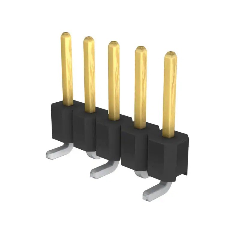 10 pcs - Molex C-Grid Series Vertical Surface Mount Pin Header, 5 Contact(s), 2.54mm Pitch, 1 Row(s), Unshrouded