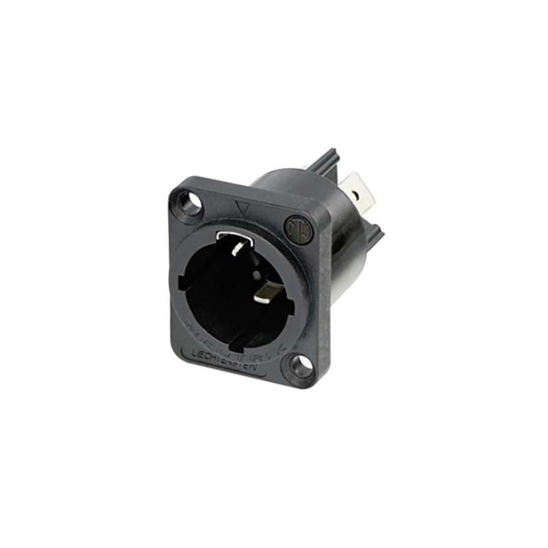 1 pcs - Neutrik Mains Plug, 16A, Panel Mount, 250 V