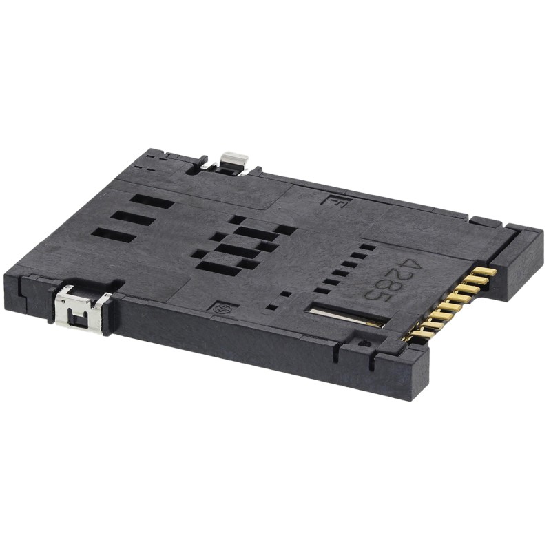 1 pcs - Yamaichi 8 Way Right Angle Memory Card Connector With Solder Termination