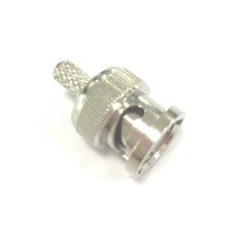 1 pcs - RS PRO, Plug Cable Mount BNC Connector, 50Ω, Crimp Termination, Straight Body