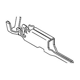 10000 pcs - Molex Male Crimp Terminal, Compression, Crimp Termination, 28AWG Min, 22AWG Max
