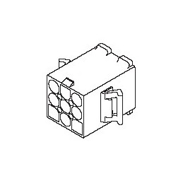 10 pcs - Molex Plug Crimp Connector Housing, 6.7mm Pitch, 12 Way, 3 Row