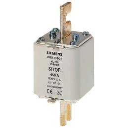 3 pcs - Siemens 450A German Standard Fuse, NH2, 800V