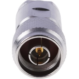1 pcs - Radiall, Plug Cable Mount N Connector, 50Ω, Clamp Termination, Straight Body