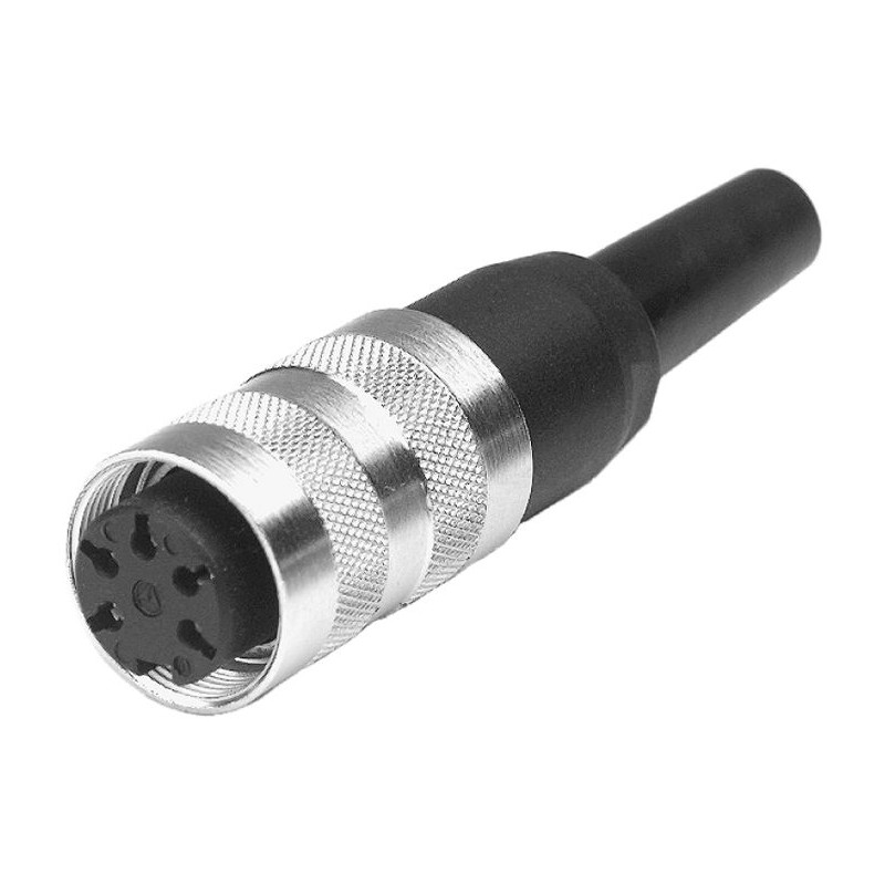 1 pcs - Amphenol Industrial, Signalmate C091 2 Pole M16 Din Socket, 5.0A, 300 V IP40, Cable Mount