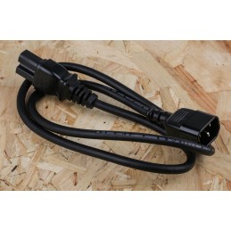 1 pcs - RS PRO IEC C14 Plug to IEC C15 Socket Power Cord, 1m