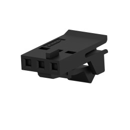 10 pcs - TE Connectivity, FFC Female PCB Connector Housing, 2.54mm Pitch, 3 Way, 1 Row