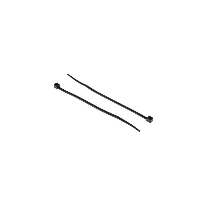 1 Bag of 500 - RS PRO Cable Tie, Heat Stabilised, 142mm x 2.5 mm, Black Nylon, Pk-500