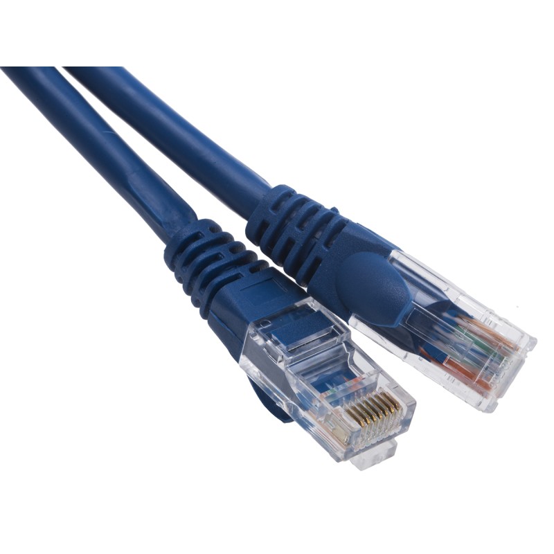 1 pcs - RS PRO Cat5e Male RJ45 to Male RJ45 Ethernet Cable, U/UTP, Blue LSZH Sheath, 1m
