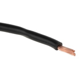 1 Reel of 25 M - RS PRO Black 1.5 mm² Hook Up Wire, 15 AWG, 30/0.25 mm, 25m, PVC Insulation