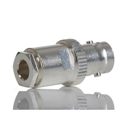 1 pcs - RS PRO, jack Cable Mount BNC Connector, 50Ω, Clamp Termination, Straight Body