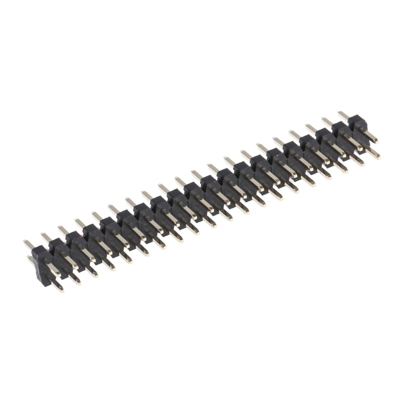 10 pcs - HARWIN M22 Series Straight Through Hole Pin Header, 40 Contact(s), 2.0mm Pitch, 2 Row(s), Unshrouded