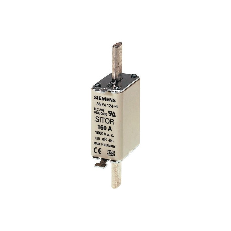3 pcs - Siemens 32A Centred Tag Fuse, NH0, 1000V ac