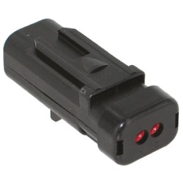 1 pcs - TE Connectivity, AMPSEAL 16 Automotive Connector Socket 2 Way, Crimp Termination