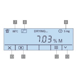1 pcs - Kern Moisture Analyser, 320°F Max, 0.01 g Accuracy, Graphic Display Display, Mains-Powered