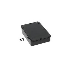 1 pcs : 1591GSFLBK - Enclosures, Boxes & Cases ABS w/Flanged Lid 4.8x3.7x1.2' Black