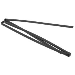 5 pcs - RS PRO Heat Shrink Tubing, Black 6.4mm Sleeve Dia. x 1.2m Length 2:1 Ratio