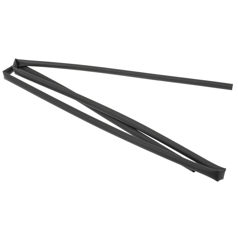 5 pcs - RS PRO Heat Shrink Tubing, Black 6.4mm Sleeve Dia. x 1.2m Length 2:1 Ratio