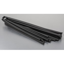 5 pcs - RS PRO Heat Shrink Tubing, Black 6.4mm Sleeve Dia. x 1.2m Length 2:1 Ratio
