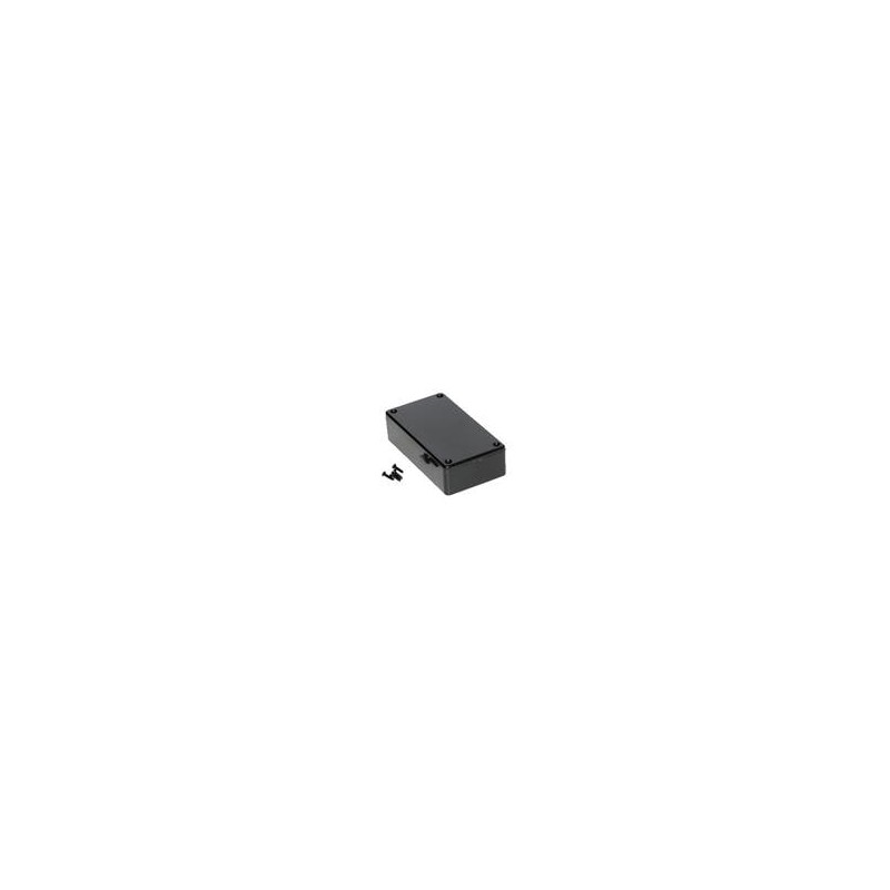 1 pcs : 1591BSBK - Enclosures, Boxes & Cases ABS, Economical Type 4.4x2.4x1.1' Black