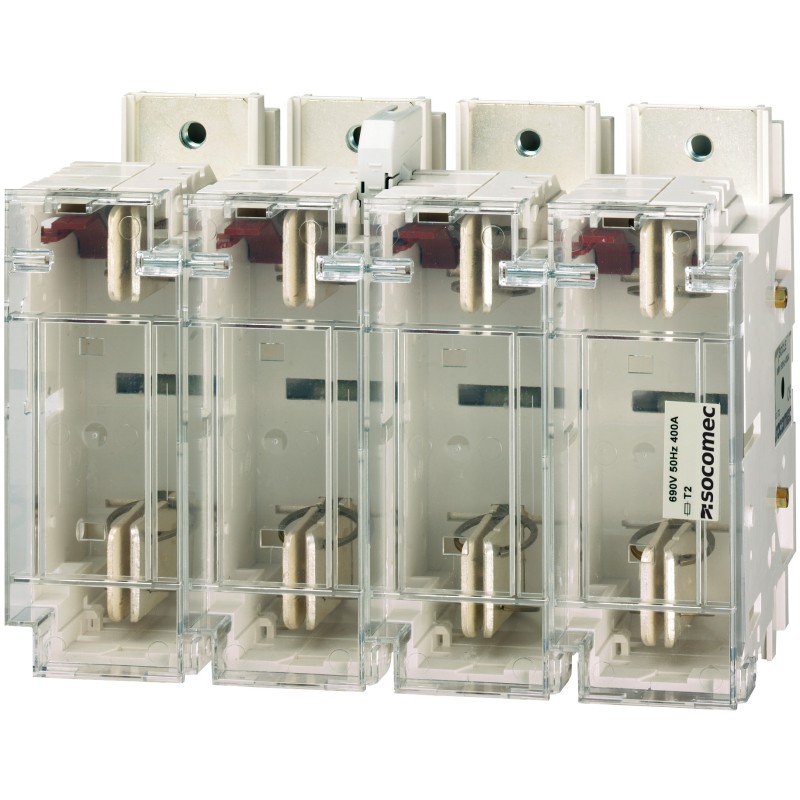 3 pcs - Socomec 630A Base Mount Fuse Holder for 3 Fuse, 690V