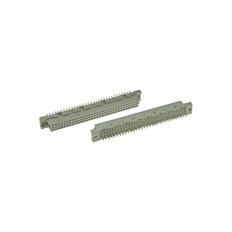 1 pcs - TE Connectivity Eurocard 64 Way 2.54mm Pitch, Type C Class C2, 3 Row, Right Angle DIN 41612 Connector, Plug