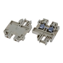 10 pcs - Weidmuller SAK Series Brown Feed Through Terminal Block, 2.5mm², Single-Level, Screw Termination, IECEx