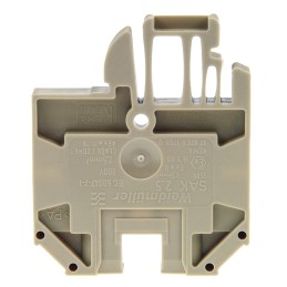 10 pcs - Weidmuller SAK Series Brown Feed Through Terminal Block, 2.5mm², Single-Level, Screw Termination, IECEx