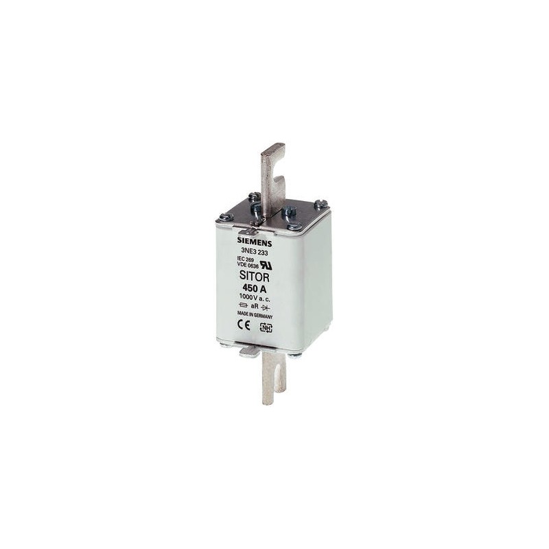 3 pcs - Siemens 350A NH Fuse, C00, 1kV, 110mm