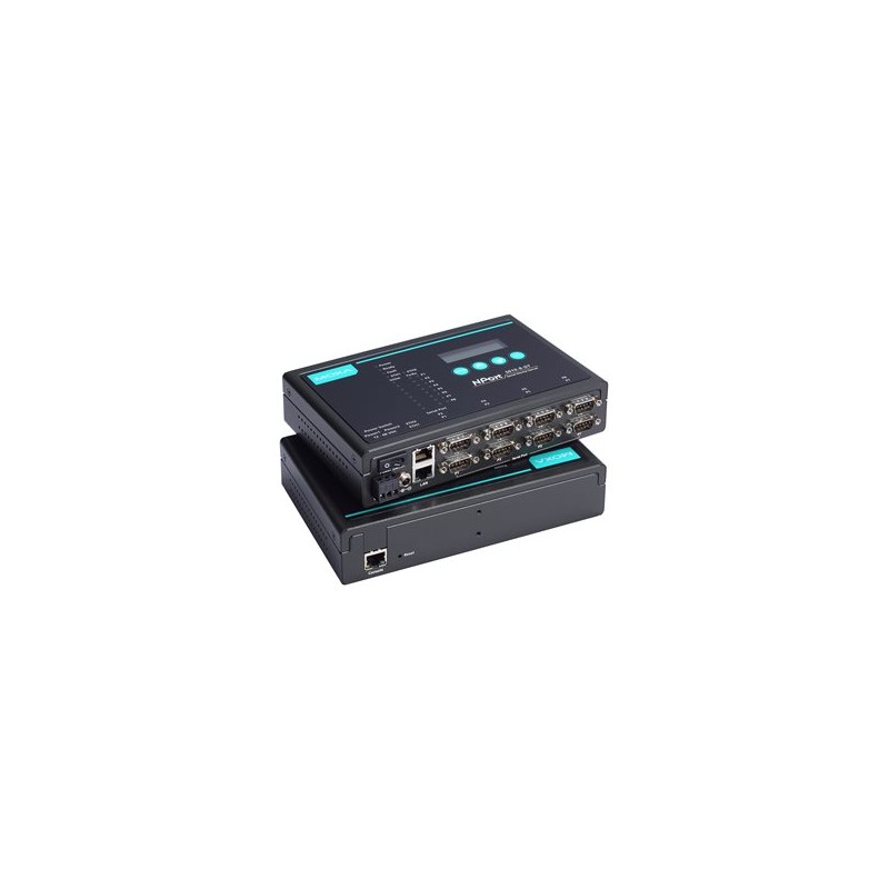 1 pcs - MOXA Device server, 8 Ethernet Port, 8 Serial Port, RS232, RS422, RS485 Interface, 921.6kbps Baud Rate