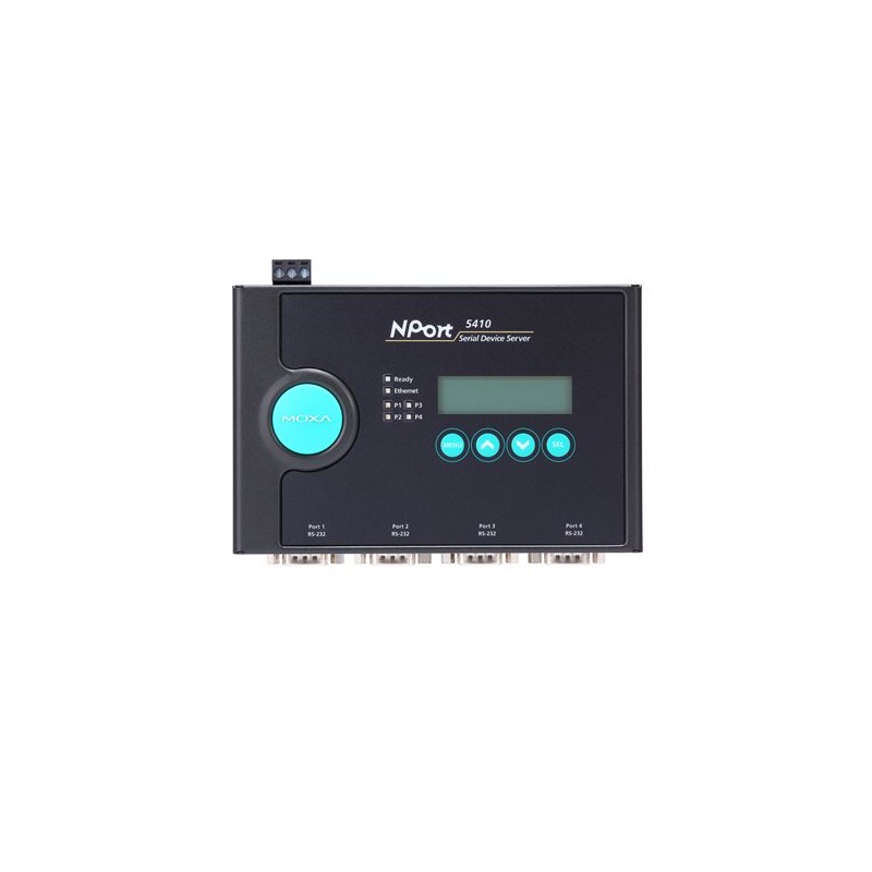 1 pcs - MOXA Device server, 4 Ethernet Port, 4 Serial Port, RS422, RS485 Interface, 921.6kbps Baud Rate