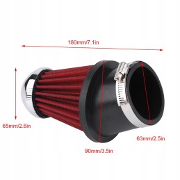 Bent air filter 14cm 14cm