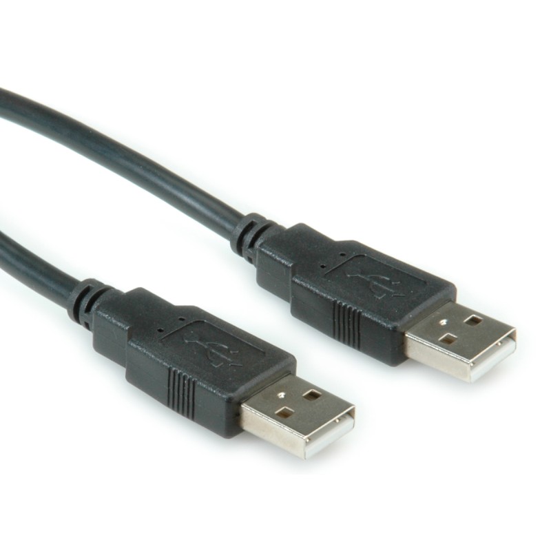 1 pcs - Roline USB 2.0 Cable, Male USB A to Male USB A Cable, 3m