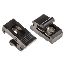 10 pcs - Entrelec Mounting Bracket for Use with DIN Rail