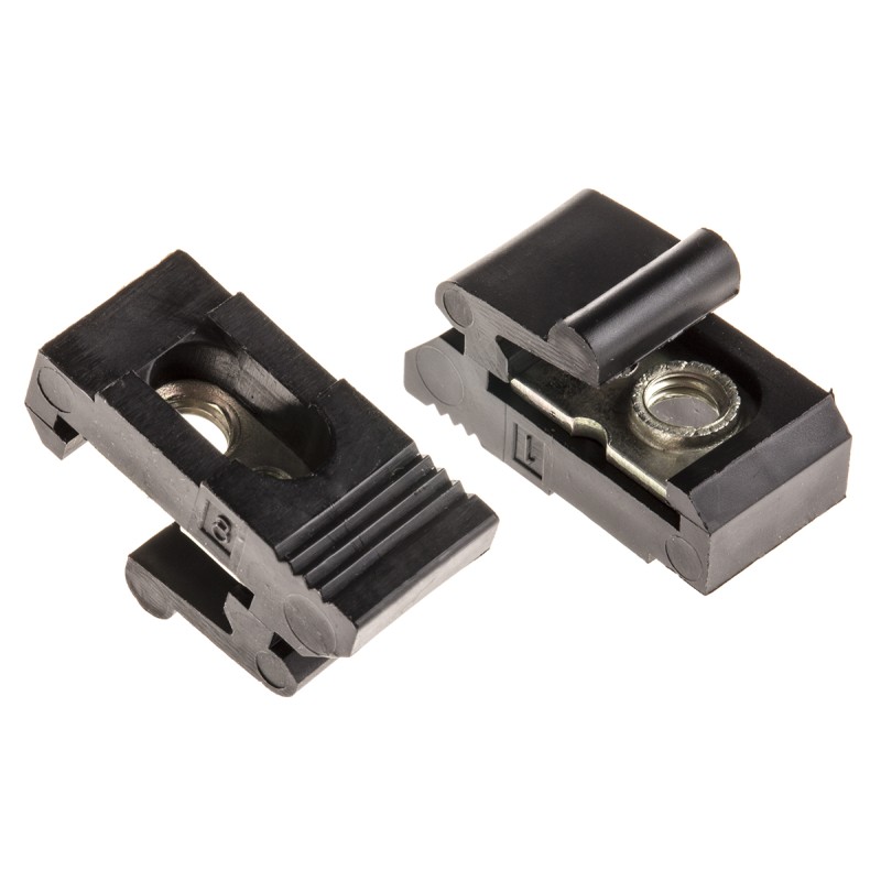 10 pcs - Entrelec Mounting Bracket for Use with DIN Rail