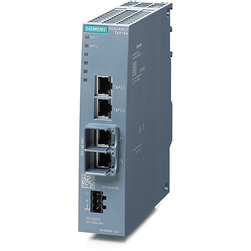 1 pcs - Siemens DIN Rail, Wall Access controller, 2 RJ45 Ports, 10/100Mbit/s Transmission, 24V dc