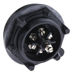 1 pcs - Bulgin Circular Connector, 7 Contacts, Panel Mount, Plug, Male, IP68, Standard Buccaneer Series