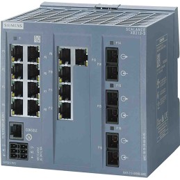 1 pcs - Siemens DIN Rail Mount Ethernet Switch, 13 RJ45 Ports, 10/100Mbit/s Transmission, 24V dc