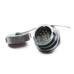1 pcs - RS PRO Circular Connector, 12 Contacts, Panel Mount, Plug, Male, IP67