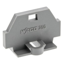 10 pcs - Wago 260 Series End Plate with Mounting Flange for Use with 260 Series Terminal Block