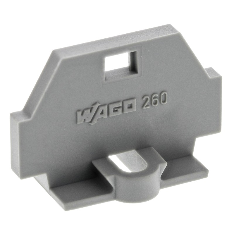 10 pcs - Wago 260 Series End Plate with Mounting Flange for Use with 260 Series Terminal Block