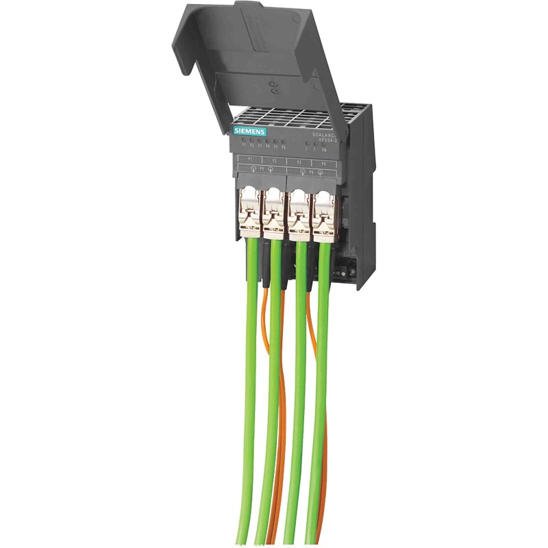 1 pcs - Siemens SCALANCE XF204-2 Series DIN Rail Mount Ethernet Switch, 4 RJ45 Ports, 10/100Mbit/s Transmission, 24V dc