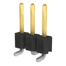 10 pcs - Molex C-Grid Series Vertical Surface Mount Pin Header, 3 Contact(s), 2.54mm Pitch, 1 Row(s), Unshrouded