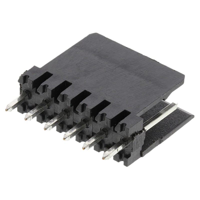 10 pcs - Stelvio Kontek 475 Series Straight Through Hole PCB Header, 6 Contact(s), 2.54mm Pitch, 1 Row(s), Shrouded
