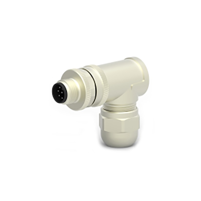 1 pcs - TE Connectivity Circular Connector, 8 Contacts, Cable Mount, M12 Connector, Socket, Male, IP67, T411 Series