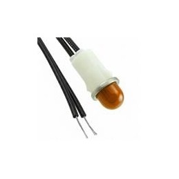 1 pcs : 1051A3 - Panel Mount Indicator Lamps AMBER DIFFUSED 1/2' MOUNTING HOLE