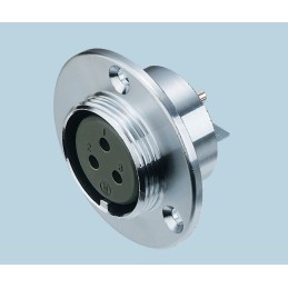 1 pcs - Nanahoshi Kagaku Circular Connector, 3 Contacts, Panel Mount, Socket, Female, NCS Series