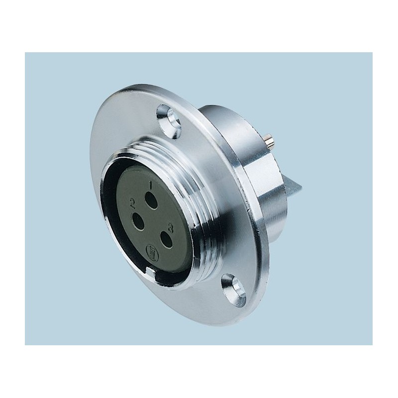 1 pcs - Nanahoshi Kagaku Circular Connector, 3 Contacts, Panel Mount, Socket, Female, NCS Series