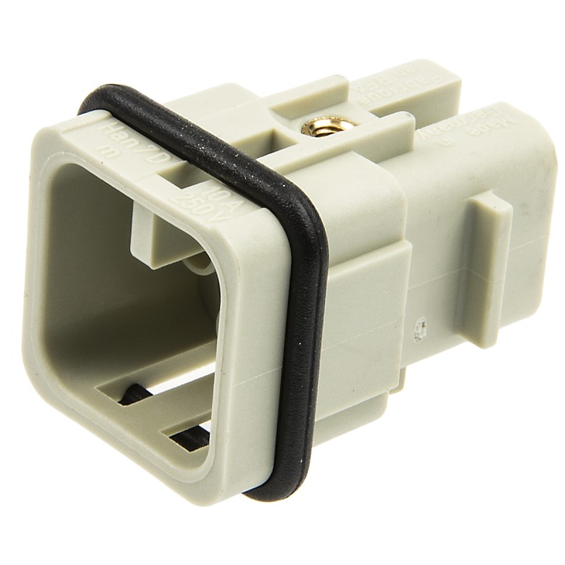 1 pcs - Han D Series Connector Insert, Male, 8 Way, 10A, 250 V